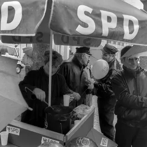 Germany, Wittstock, 14.11.1992 Print: Anti-Bundeswehr Rally Germany, Wittstock, 14.11.1992 Print: Anti-Bundeswehr Rally