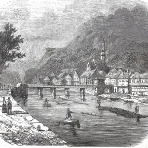 Gernsbach, der historische Hauptort des unteren Murgtals im baden-wurttembergischen Landkreis Rastatt