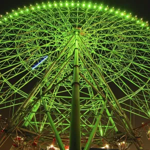 Giant ferris wheel at night, Tokyo