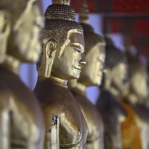 Gilded Buddha statues in Wat Pho Gilded Buddha statues in Wat Pho