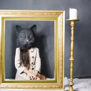 Girl cat mask Girl cat mask