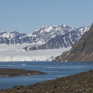 Glacier in Lilliehoeoekfjorden Glacier in Lilliehoeoekfjorden