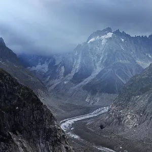 Glacier tongue of the Mer de Glace Glacier tongue of the Mer de Glace