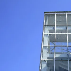 Glass building