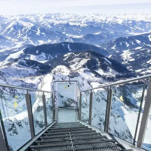 Glass platform, stairs to nowhere