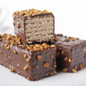 Glazed Wafer Bars with Nuts Print