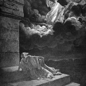 God brings Elijah to heaven, Elijah rides in a chariot of fire