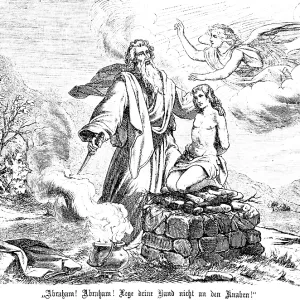 God commands Abraham to sacrifice his only son Isaac God commands Abraham to sacrifice his only son Isaac