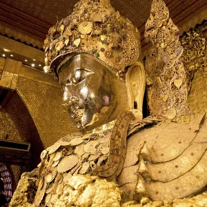 Golden Buddha in the Mahamuni Buddha Temple