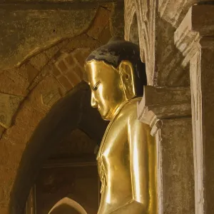 Golden Buddha Statue, Dhammayangyi Temple Golden Buddha Statue, Dhammayangyi Temple