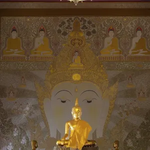 Golden Buddha statue with tunic Golden Buddha statue with tunic