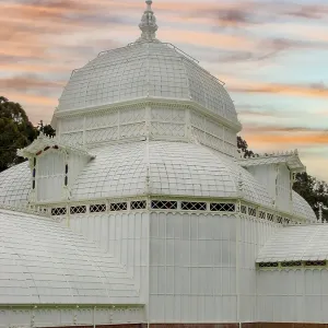 Golden Hour at the Conservatory of Flowers Print