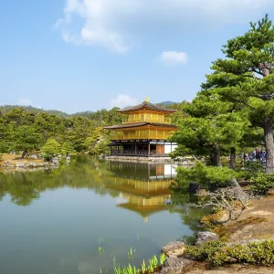Golden Pavilion reflected in pond