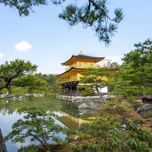 Golden Pavilion reflected in pond