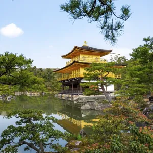 Golden Pavilion reflected in pond Golden Pavilion reflected in pond