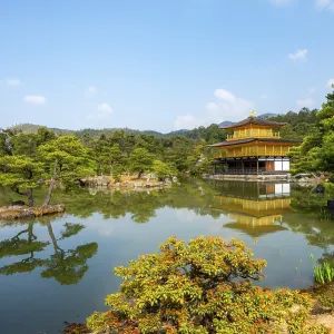 Golden Pavilion reflected in pond