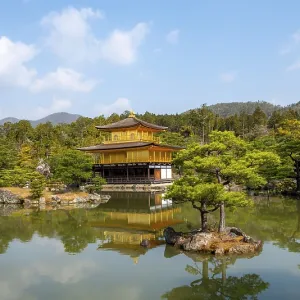 Golden Pavilion reflected in pond