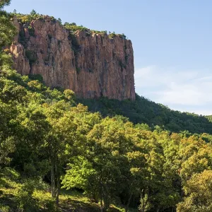 Gorge with red rocks, Gorges du Blavet