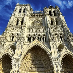 Gothic Amiens Cathedral Print, UNESCO World Heritage Site