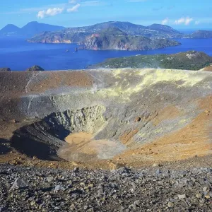 The Gran Cratere, Vulcano Island The Gran Cratere, Vulcano Island