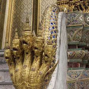 Grand Palace Bangkok Print - Multi Headed Naga Snakes