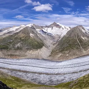 The Great Aletsch glacier, Canton of Valais