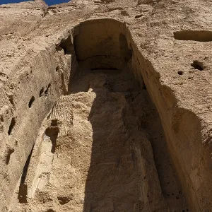 The great buddhas in Bamyan, Afghanistan, Asia The great buddhas in Bamyan, Afghanistan, Asia