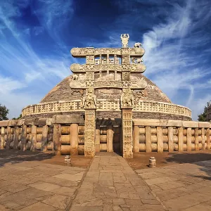 Great Stupa, ancient Buddhist monument Great Stupa, ancient Buddhist monument