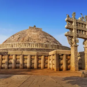 Great Stupa, ancient Buddhist monument Great Stupa, ancient Buddhist monument