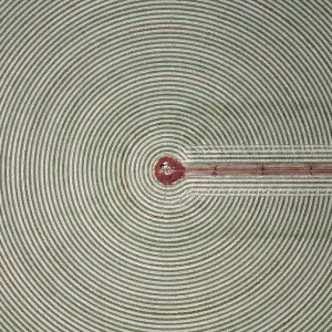 Green Circular Fields in Western Australia Print