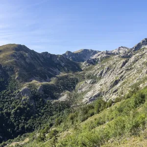 Ghisoni Landscape Print: Corsica Mountains Under Blue Sky