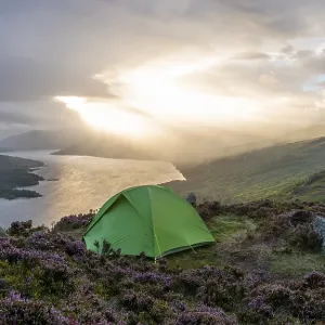 Green Tent on Ben Aan, View over Loch Katrine
