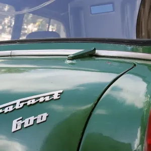 Green Trabant 600 from the Back Print