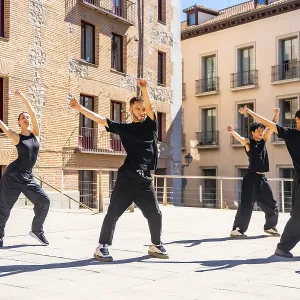 Urban Dancers in Synchronized Street Dance Print