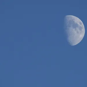 Half moon during the day Half moon during the day