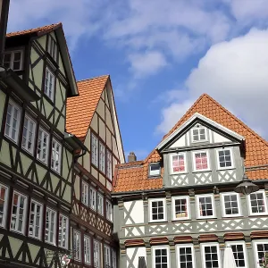 Half-timbered ensemble in the historic old town