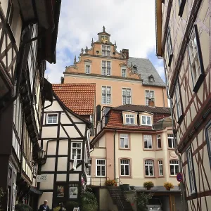 Half-timbered ensemble in the historic old town