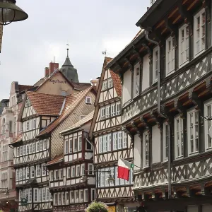 Half-timbered ensemble in the historic old town
