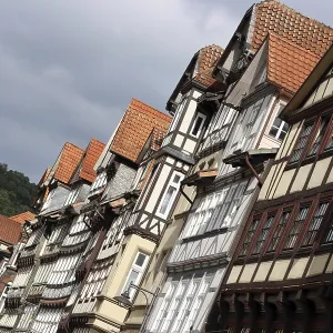 Half-timbered ensemble in the historic old town
