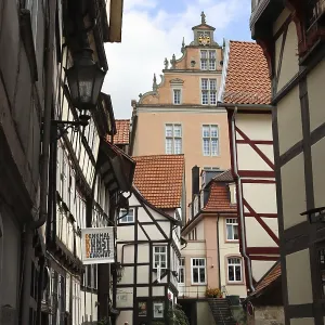 Half-timbered ensemble in the historic old town