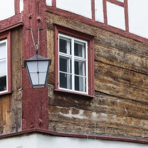 Half-timbered house, facade Half-timbered house, facade