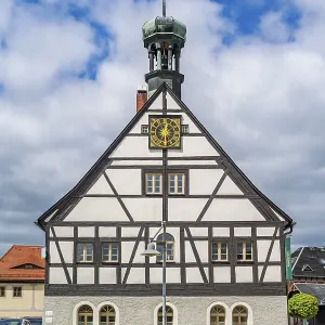 Half-timbered house historische Huttenschanke