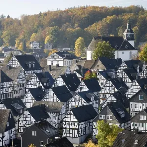 Half-timbered houses in Freudenber