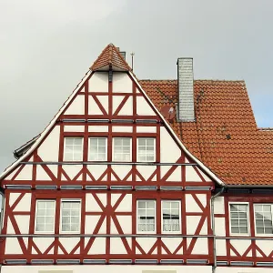 Half-timbered houses in the historic old town