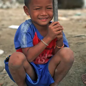 Happy little boy, Railay, two years in front of the tsunami Happy little boy, Railay, two years in front of the tsunami
