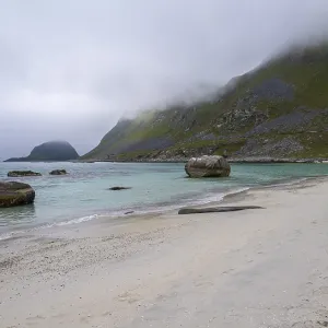 Hauklandstranda, beach by the sea Hauklandstranda, beach by the sea