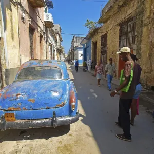 Havana, Cuba - April 03, 2013: Vintage retro cars on the streets of Havana Havana, Cuba - April 03, 2013: Vintage retro cars on the streets of Havana