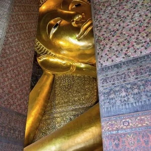 Detail of Reclining Buddha Print from Wat Po Temple, Thailand