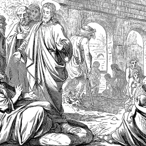 The healing at the pool of Bethesda The healing at the pool of Bethesda