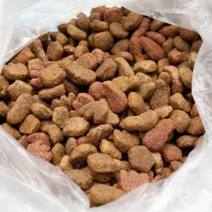 Healthy food for domestic pet in a packet